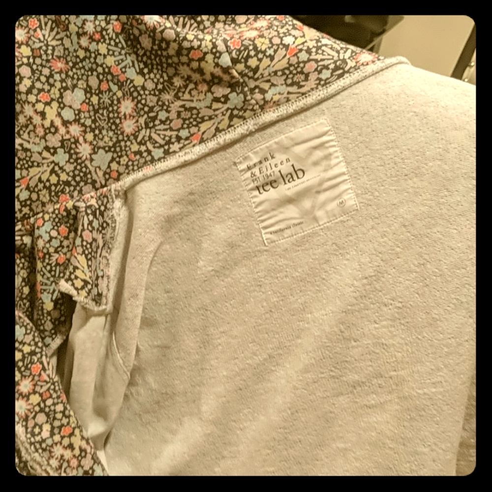 Frank & Eileen limited edition floral hoodie sz M
